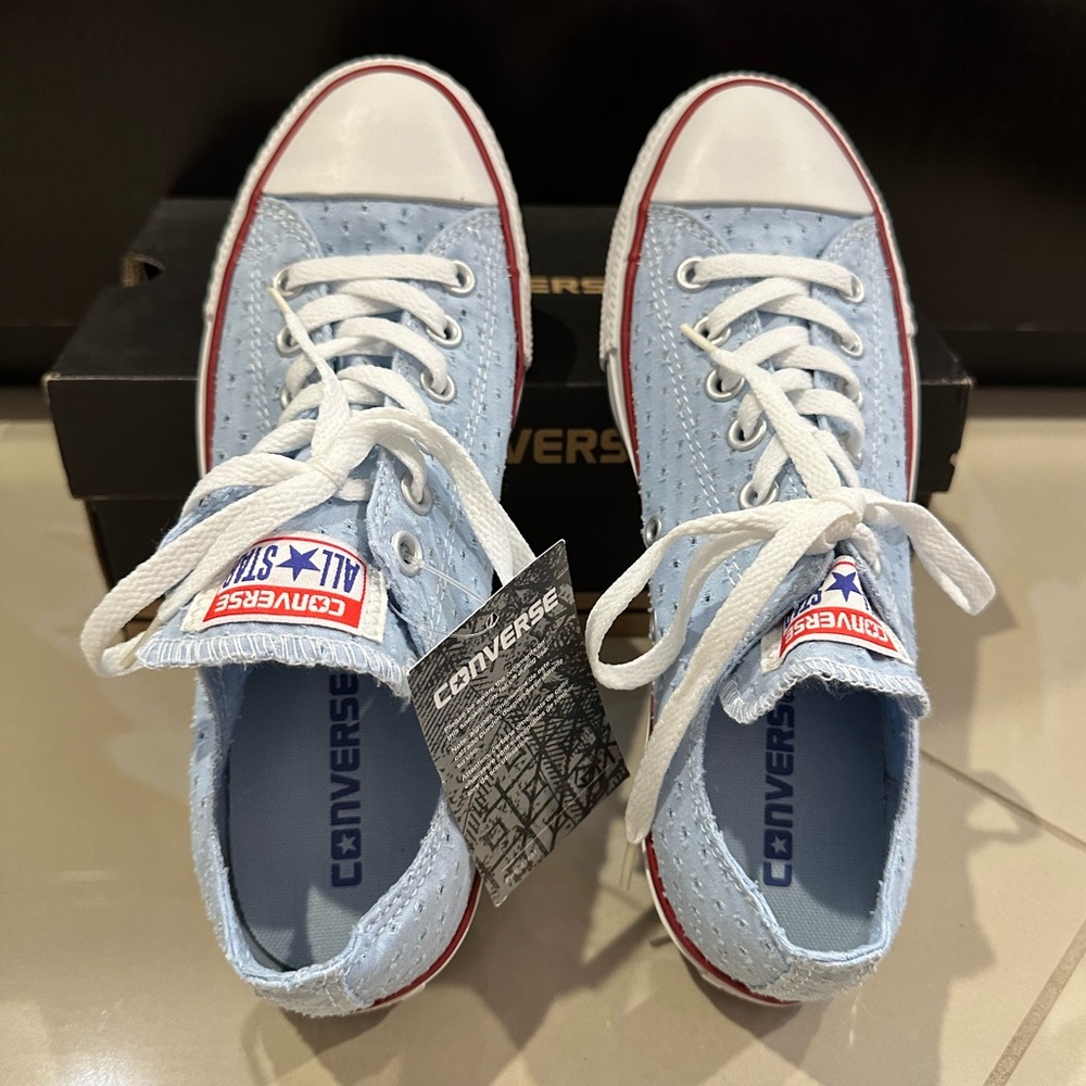 NIB Converse Chuck Taylor Ox Sneakers in Fountain Blue - Picture 7 of 11